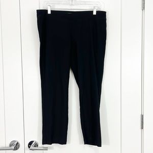 Eileen Fisher Petite Large Black Stretchy Ankle Pants